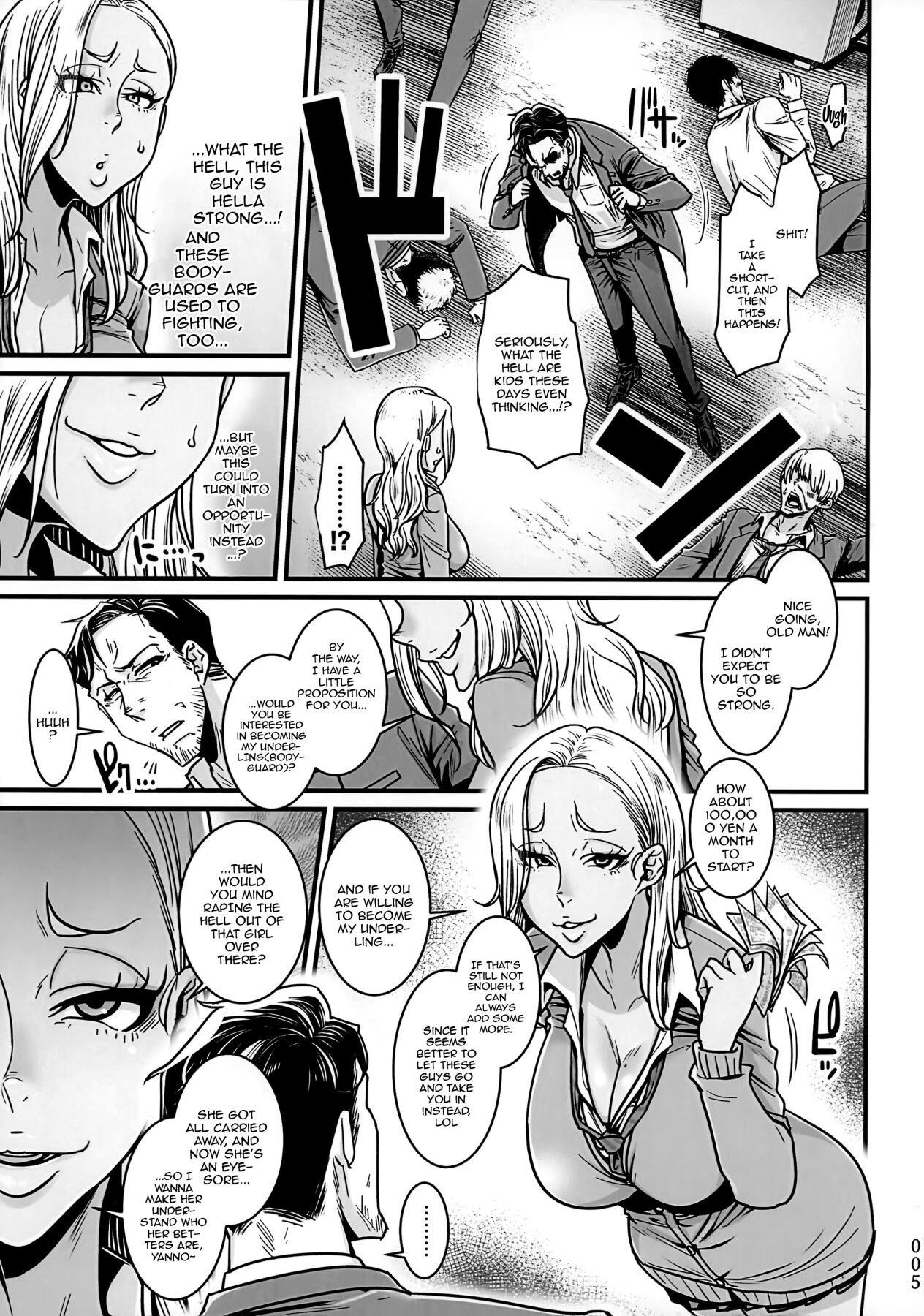 Hentai Manga Comic-The Old Man Striving To Change The World VS The Spoiled Highschool Bully Gyaru-Read-4